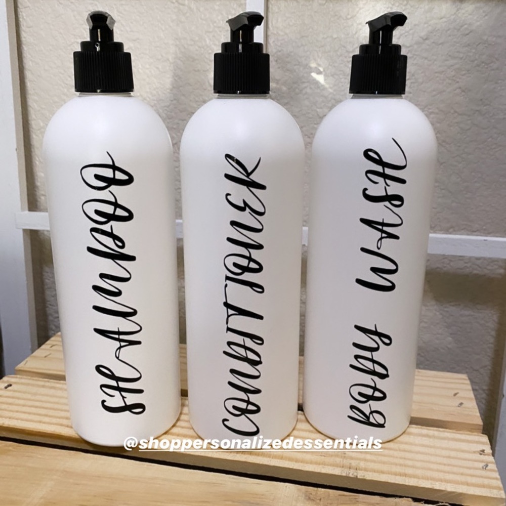 Shampoo, Conditioner and Body Wash